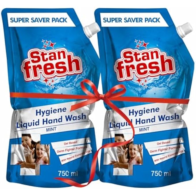 Stanfresh LIQUID HAND WASH - MINT 750ML (PACK OF 2) - Image 1